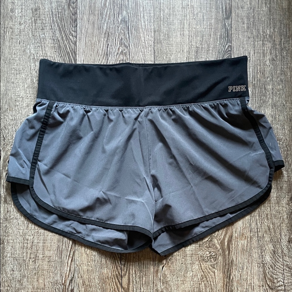 PINK Victoria's Secret Black and Gray Women's Athletic Shorts
